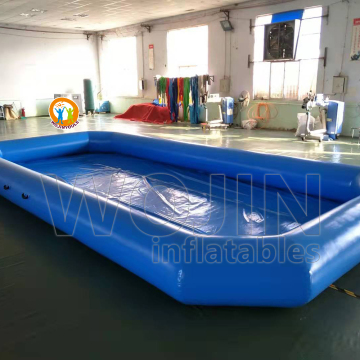 High Quality 8x4m Rectangular Blue Inflatable Swimming Pool for Kids