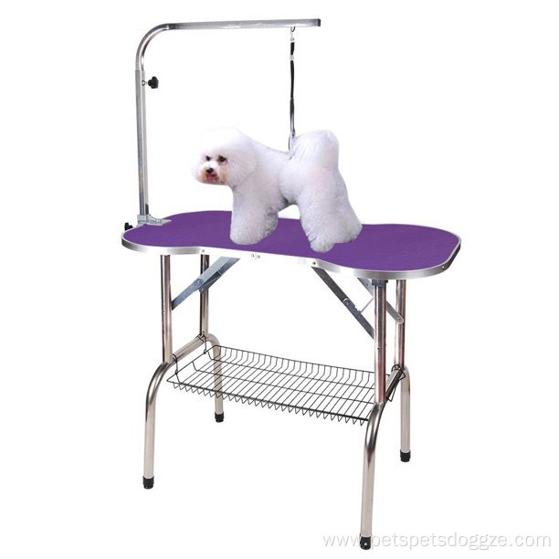 Purple Dog Bone Heavy Duty Pet Grooming Table