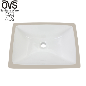 OVS cUPC North America Simple White Porcelain Undermount Bathroom Sink
