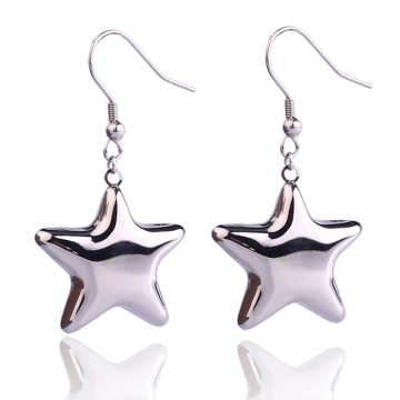 jewelry factory 316L stainless steel jewelry charm star earring