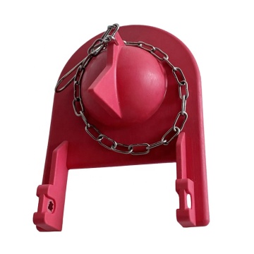 Shark Fin Toilet Flapper - Red Rubber Replacement for Toilet Outlet Water Stop (HO116 2'')