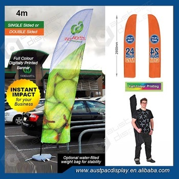 Advertising Flags 6m with cross base