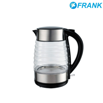 Elegant Glass and Stainless Steel Kettle