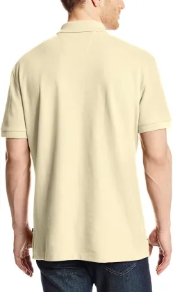 Men's plain deck Polo shirt with short sleeves