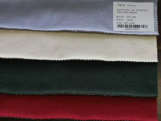 Textile Polyester CVC Terry Fabric Cotton Fabric