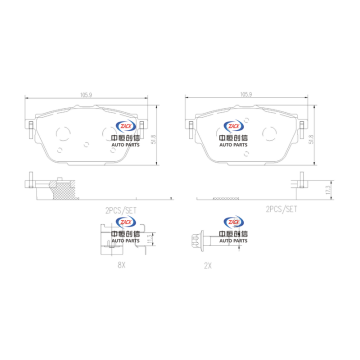 Pads bireega dambe ee Dongfeng Fengxing CM 7
