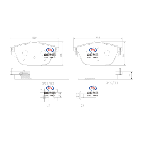 Pads bireega dambe ee Dongfeng Fengxing CM 7