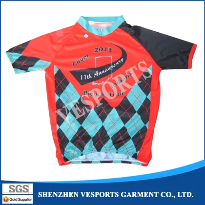 100% Polyester Coolmax Cycling Clothing