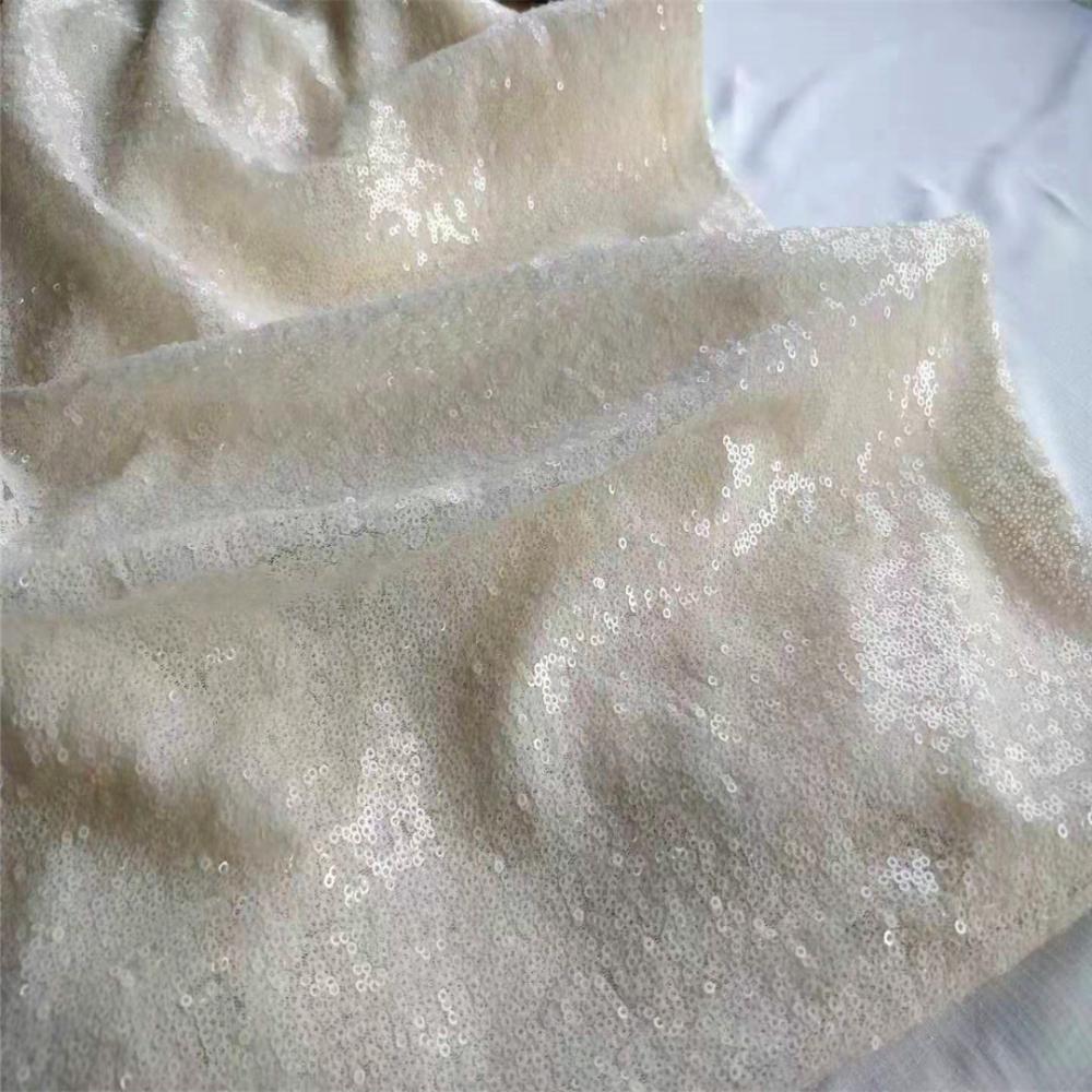 Broderie fantaisie en polyester pailleté pour robe femme