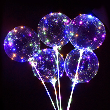 Glowing LED Bobo Balloons with Battery Light for Parties and Weddings
