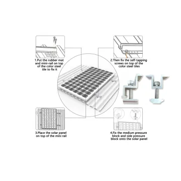 Anodized Surface Treatment Solar Panel Roof Mount Brackets - Wholesale Mid Clamp Kit