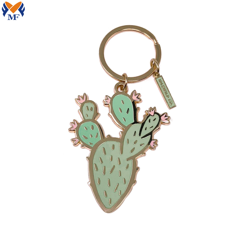 Metal oem enamel keychain for promotional