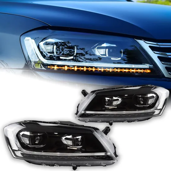VW Passat B7 & Magotan LED Headlights with DRL Lens
