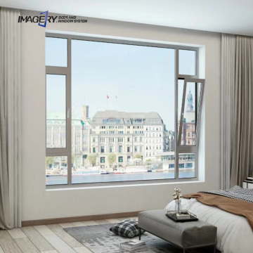 High Quality Soundproof Burglar-Proof Aluminum Tilt and Turn Windows for Houses and Commercial Buildings