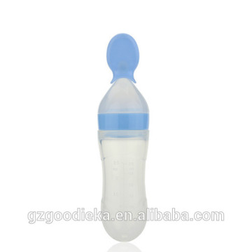 Good ieka 100% Food Grade Squeezable Silicone Infant Food Feeder