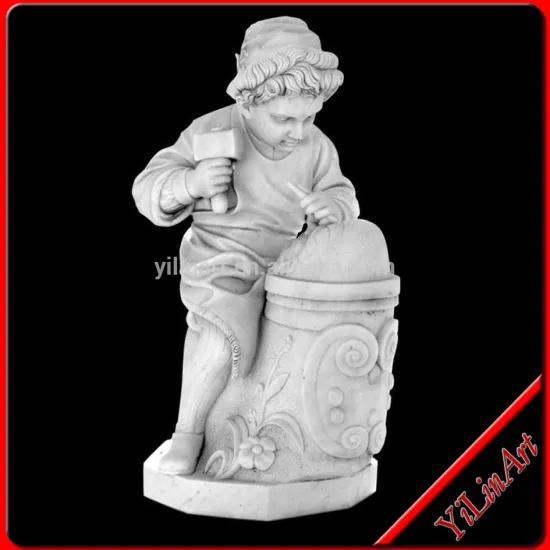 Stone Children Statue,Marble Statue for Garden Decoration