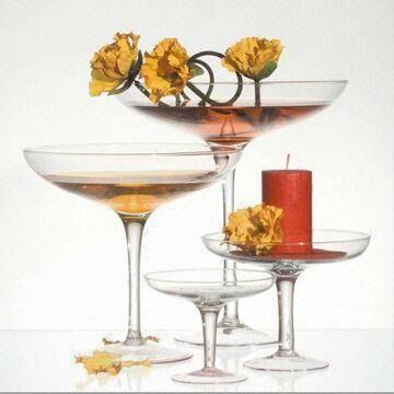 Hand-painted Wine Glasses with 85mm Diameter