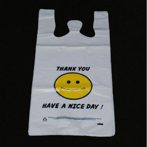 Plastic Thank You Printing Carrier Shopping Bag