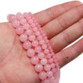 Craft Transparent Powder Rose Quartz Beads Jewelry Hacer joyas