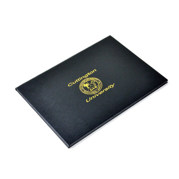 Leather Graduation Certificate Holder A4 Size Diploma Folder