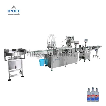 Alcohol Vodka Brandy Liquor Gin Filling Machine Line 100ml Glass Bottle