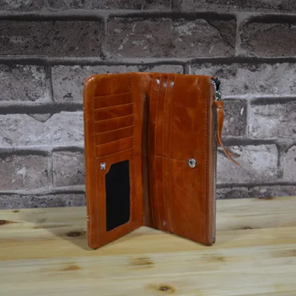 new design genuine leather wallet man leather wallet