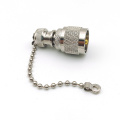 Metal BNC Protective Cover Dust Cap With Chain