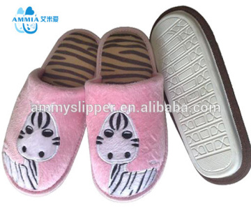 Animal embroidery child indoor slippers