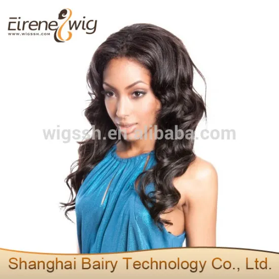 Eirene hotsale stock virgin indian hair real human hair full lace wig with baby hair