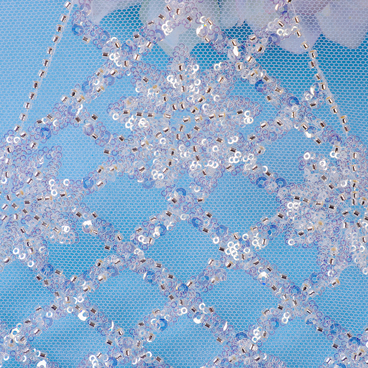 sequin bridal dress fabric