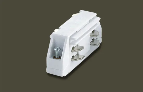 Commercial Lighting Fixture Straight Connector For 3 Phases Track Light System