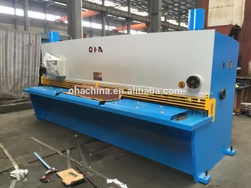 "OHA" Brand HAS-8/4000 cnc steel sheet shearing machine, cnc hydraulic sheet steel shearing machine, digital display shearing