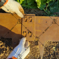 Corten Steel Lawn Edging Metal Fence Flexible Border