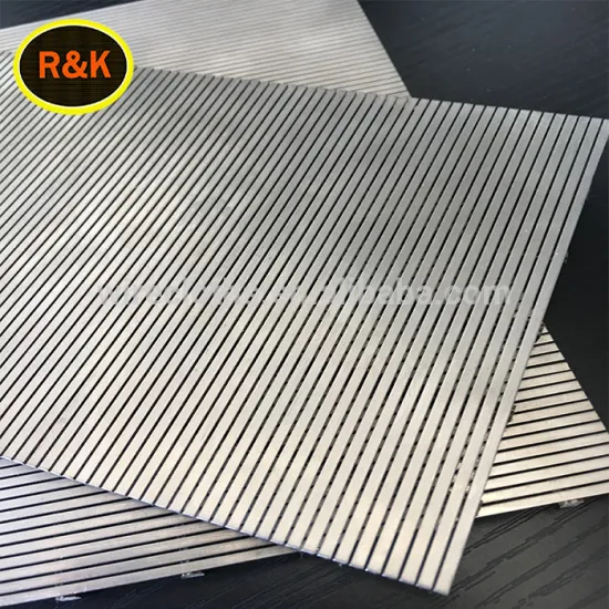 Very flat welded stainless steel material wedge well screen mesh