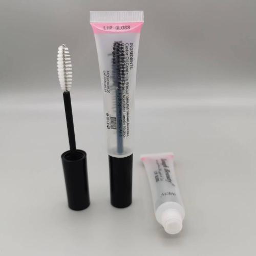 Custom Lip Balm Tubes Clear squeeze empty lipgloss tube packaging with brush Supplier