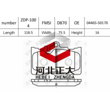 Brake pad of Lexus LS430 front D870