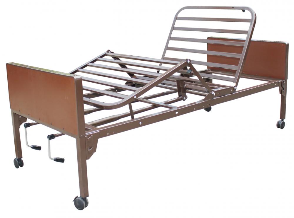 Height Adjustable Hospital Manual Bed