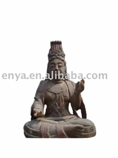Buddha Statue, Wood Carved Buddha
