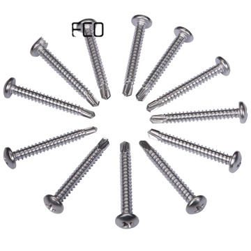 Galvanized Carbon Steel Din 7981 Phillips Drive Pan Head Self Tapping Screws for Meta