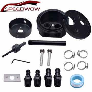 SPEEDWOW Fuel Tank Sump Kit Diesel Gas Fuel Tanks For FASS AirDog Fuelab Compatible With Cummins Duramax Powerstroke Universal