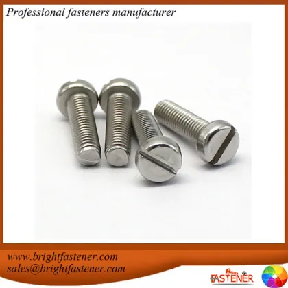 DIN84 Slotted Cheese Head Screws