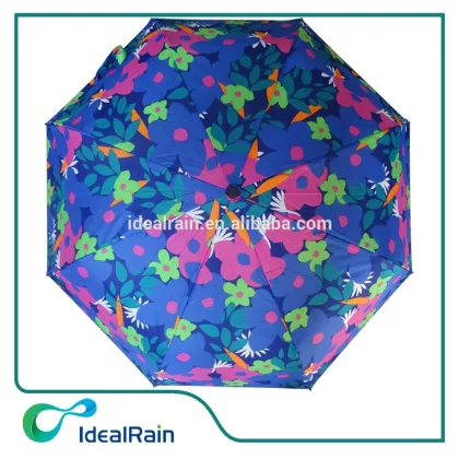 Fancy design collapsible flower umbrella with sunscreen
