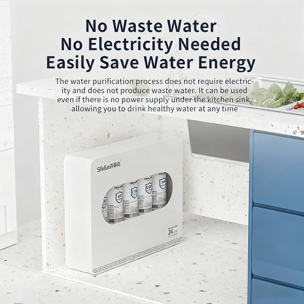 White Five-Stage Shield Ultrafiltration Water Purifier