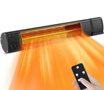 Konwin Wall-Mounted Infrared Space Heater: Outdoor Patio Heater with Remote Control and Overheat Protection