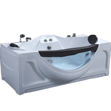 China Professional Double Whirlpool Acrylic Massage Bathtub