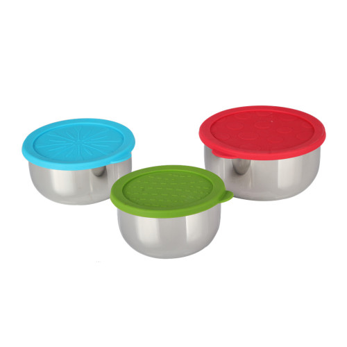 Stainless Steel Mixing Bowls Set with Airtight Lids