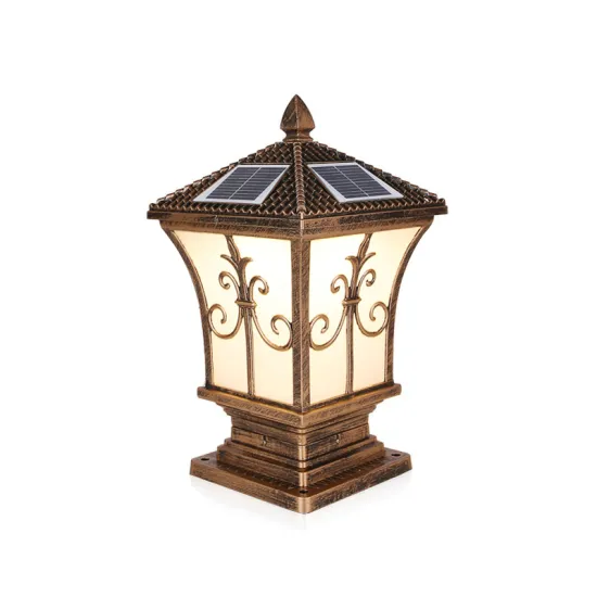 Solar Powered Pillar Lamp: New Model for Villa Courtyard and Garden Decoration