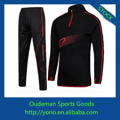 New design long sleeve football jersey&full length pants