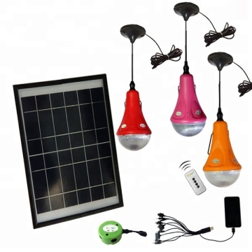 Mini Solar Panel Power Lighting System for Indoor Use