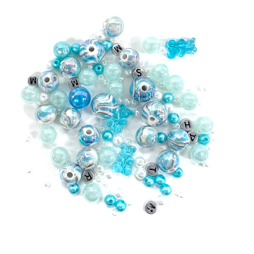 Opaque plastic bulk assorted jewelry christmas bead